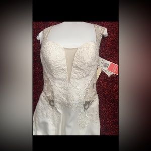 NWT- New Wedding dress, David's Bridal.
Size 4 , the Galina Signature .